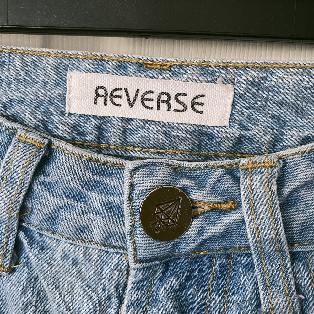 Reverse High Waisted Boyfriend Jeans